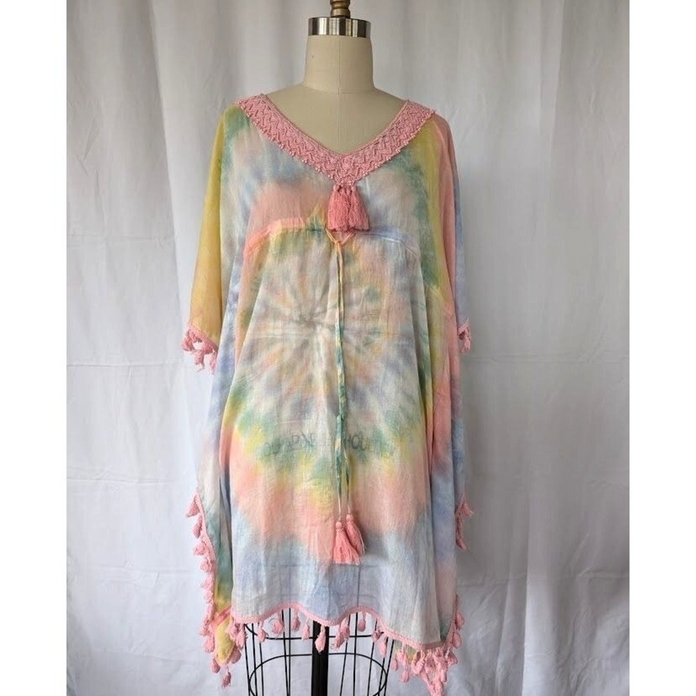 Simply Southern Coverup Women's Size S-M Pink Beach‎ Kimono Beach Summer Top NEW